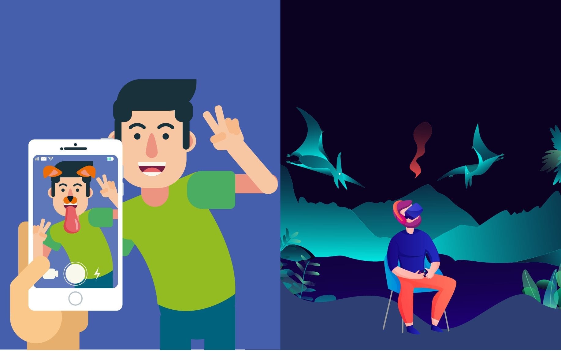 Virtual Reality vs. Augmented Reality
